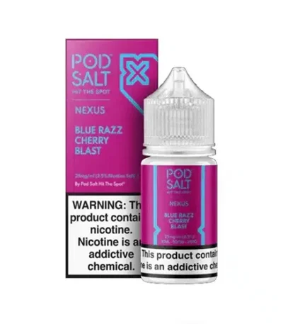 پاد سالت بلو رزبری و گیلاس Pod Salt Blue Razz Cherry Blast
