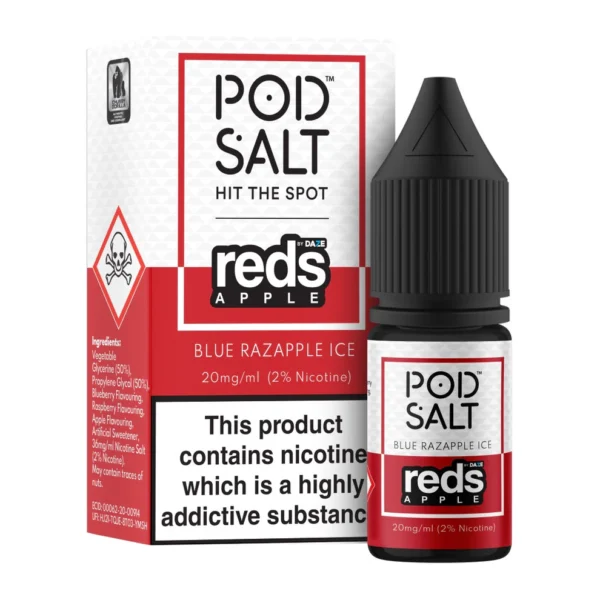 پاد سالت بلورسپری و سیب Pod Salt Blue RazApple ICE