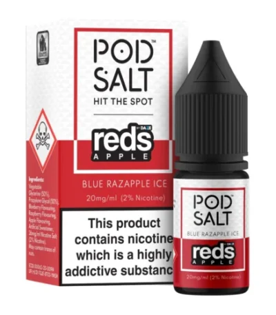 پاد سالت بلورسپری و سیب Pod Salt Blue RazApple ICE