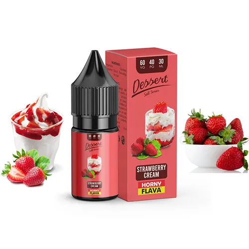سالت هورنی توتفرنگی خامه HORNY SALT DESSERT STRAWBERRY CREAM