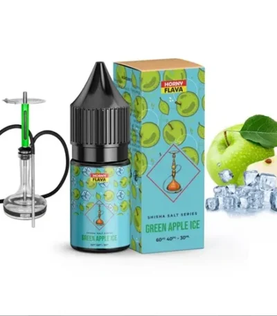 سالت هورنی فلاوا قلیان سیب سبز یخ | Shisha Green Apple Ice